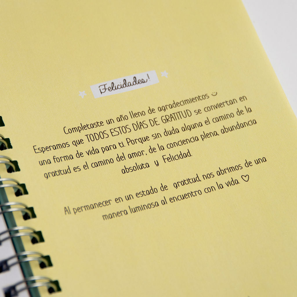 Cuaderno de Gratitud