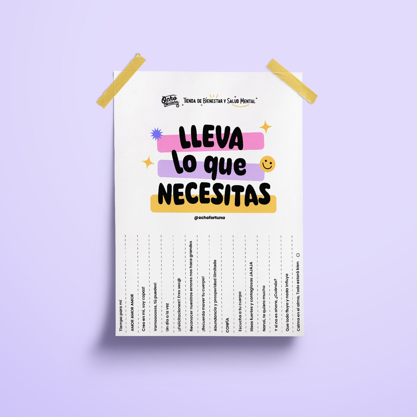 ocho fortuna descargable de regalo lleva lo que necesites