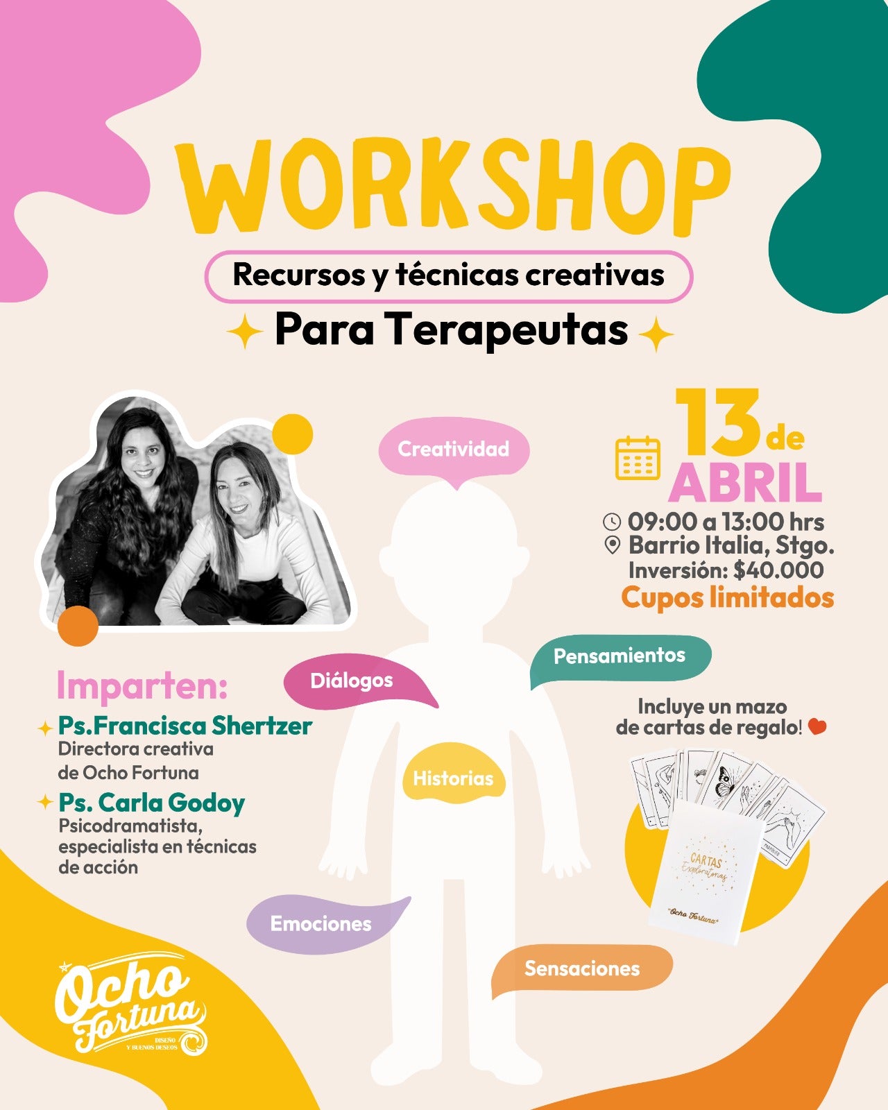 Workshop ocho fortuna Recursos creativos para Terapeutas