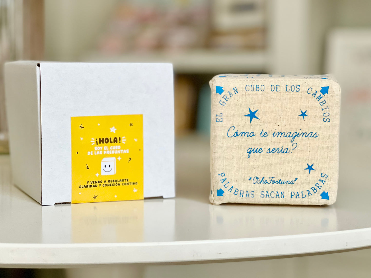 Cubo de las Preguntas (Azul)