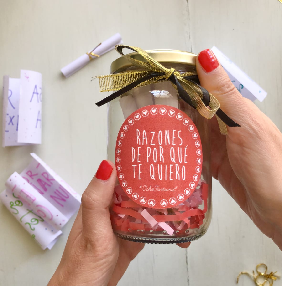 ocho fortuna Frasco Razones de Por qué Te Quiero