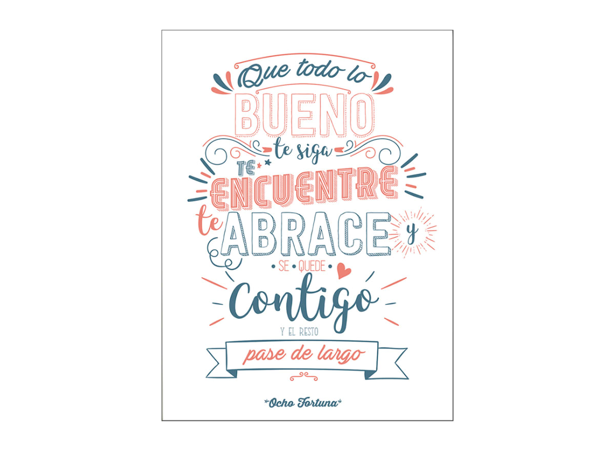 Cuadro/Lámina 25x35 Que todo lo bueno solo lámina