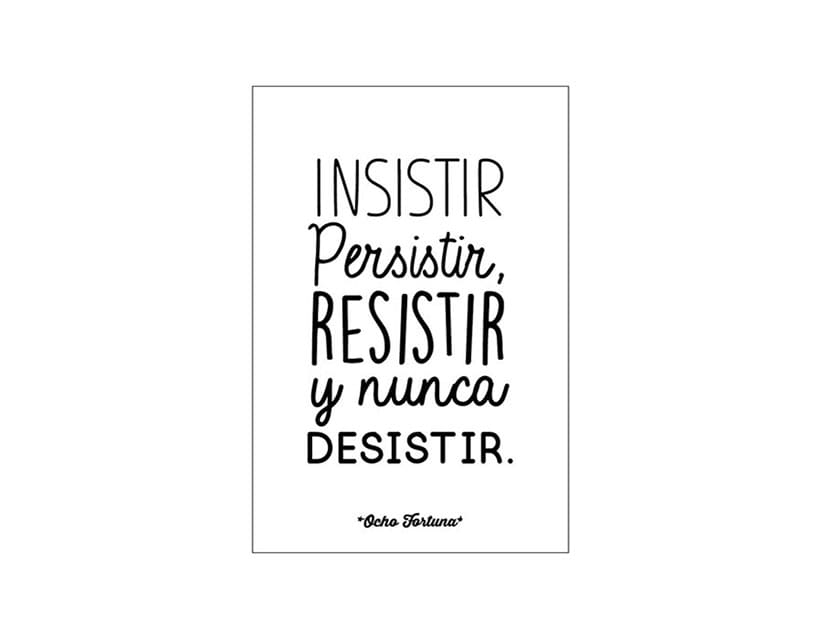 Cuadro/Lámina 20x30 Insistir, Persistir solo lámina