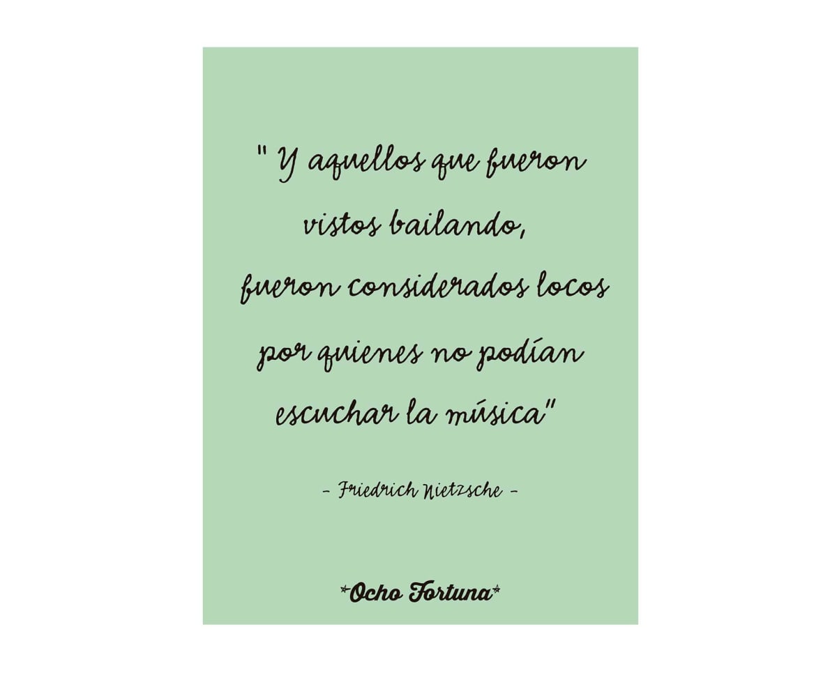 Cuadro/Lámina 15x20 Nietzsche (Bailar) solo lámina