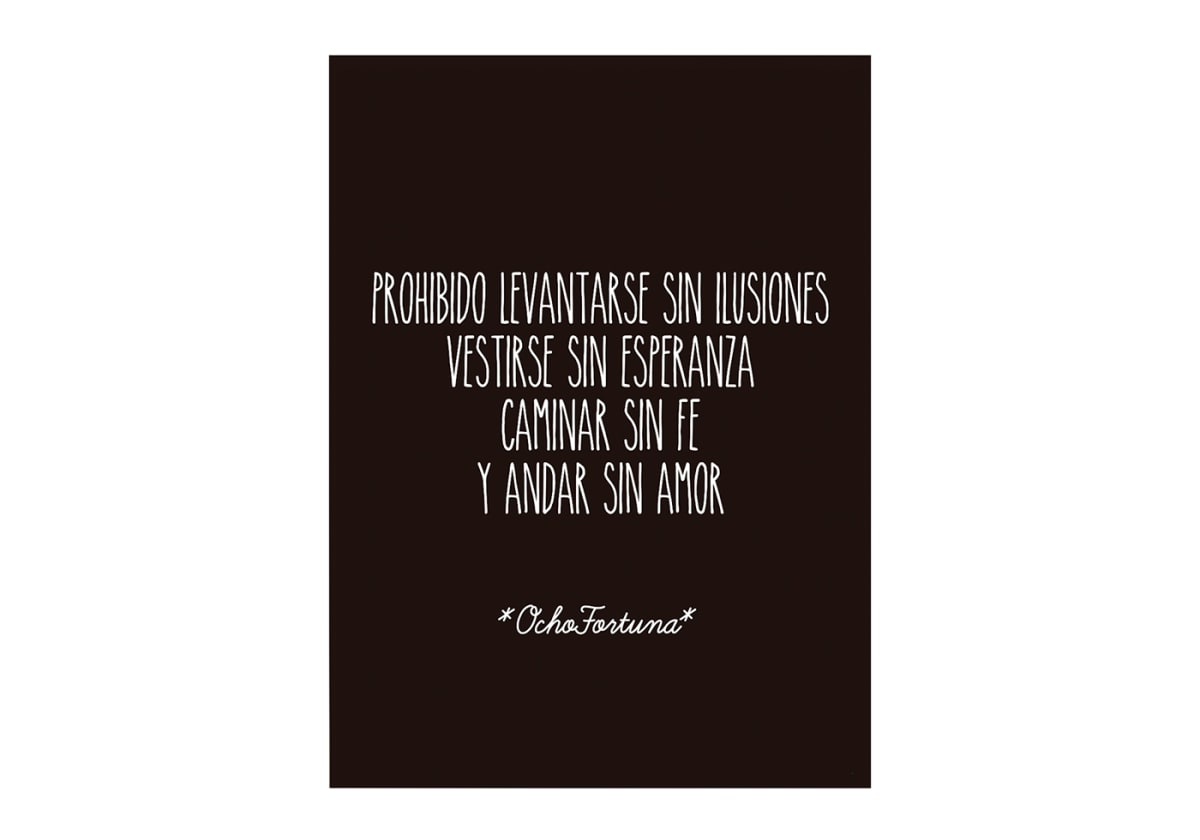 Cuadro/Lámina 25x35 Prohibido solo lámina
