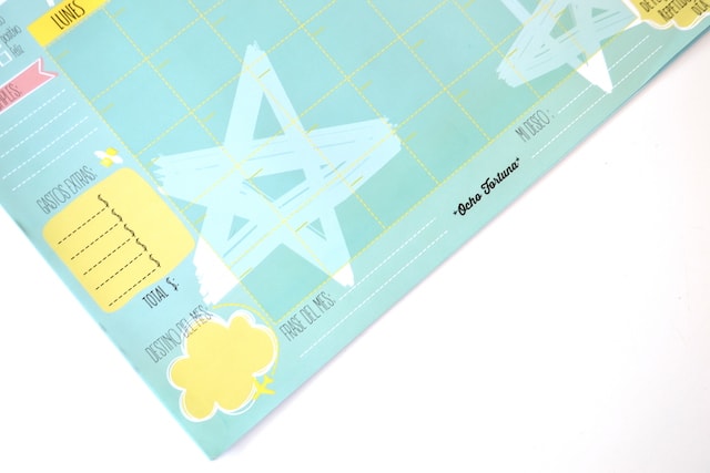 ocho fortuna papelería Planner Mensual