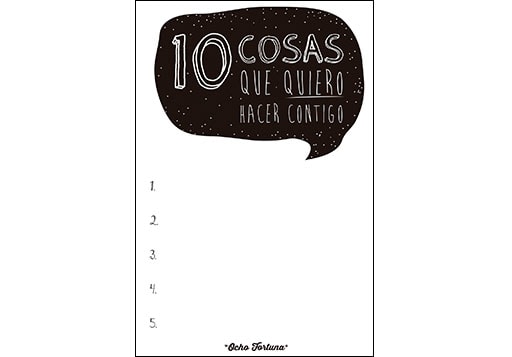 POSTAL 10x15 10 Cosas…