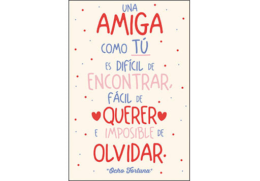 POSTAL 10x15 Amiga como tú