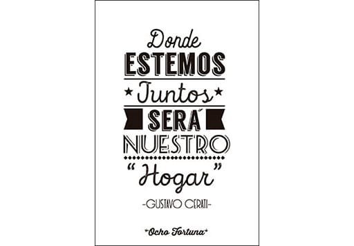 POSTAL 10x15 Donde estemos juntos (Cerati)