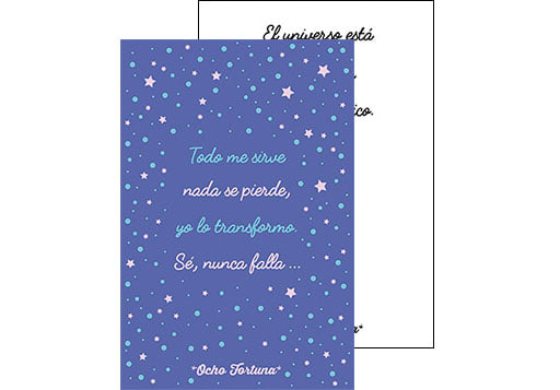 POSTAL 10x15 Nada se pierde (Cerati)