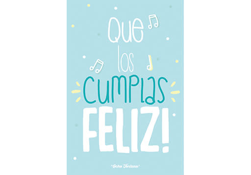 POSTAL 10x15 Cumpleaños, Feliz Feliz