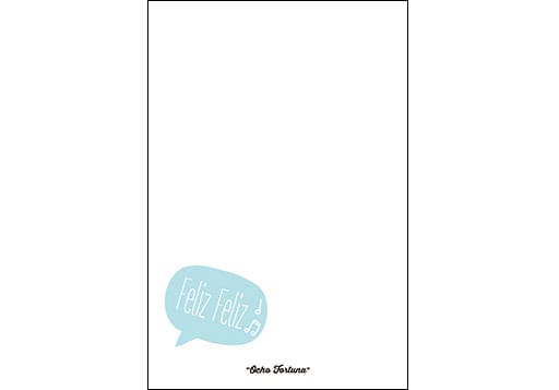 POSTAL 10x15 Cumpleaños, Feliz Feliz