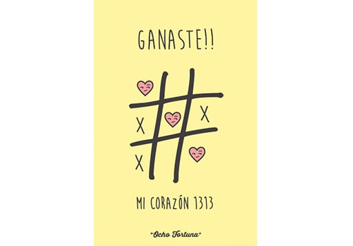POSTAL 10x15 Ganaste mi corazón