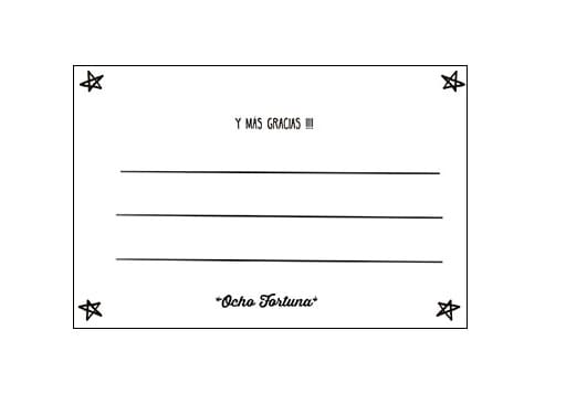 POSTAL 10x15 Gracias Amarillo