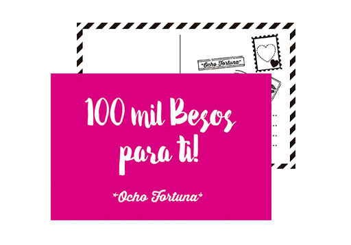 POSTAL 10x15 100 Mil Besos