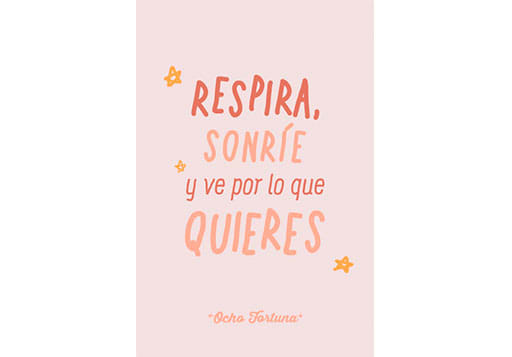 POSTAL 10x15 Respira, Sonríe