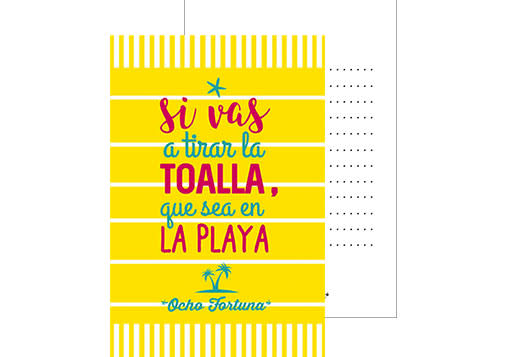POSTAL 10x15 Toalla