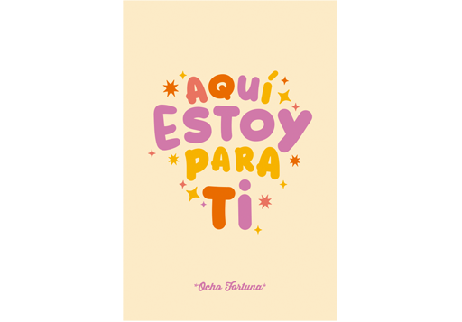 POSTAL 10x15 Aquí estoy para ti