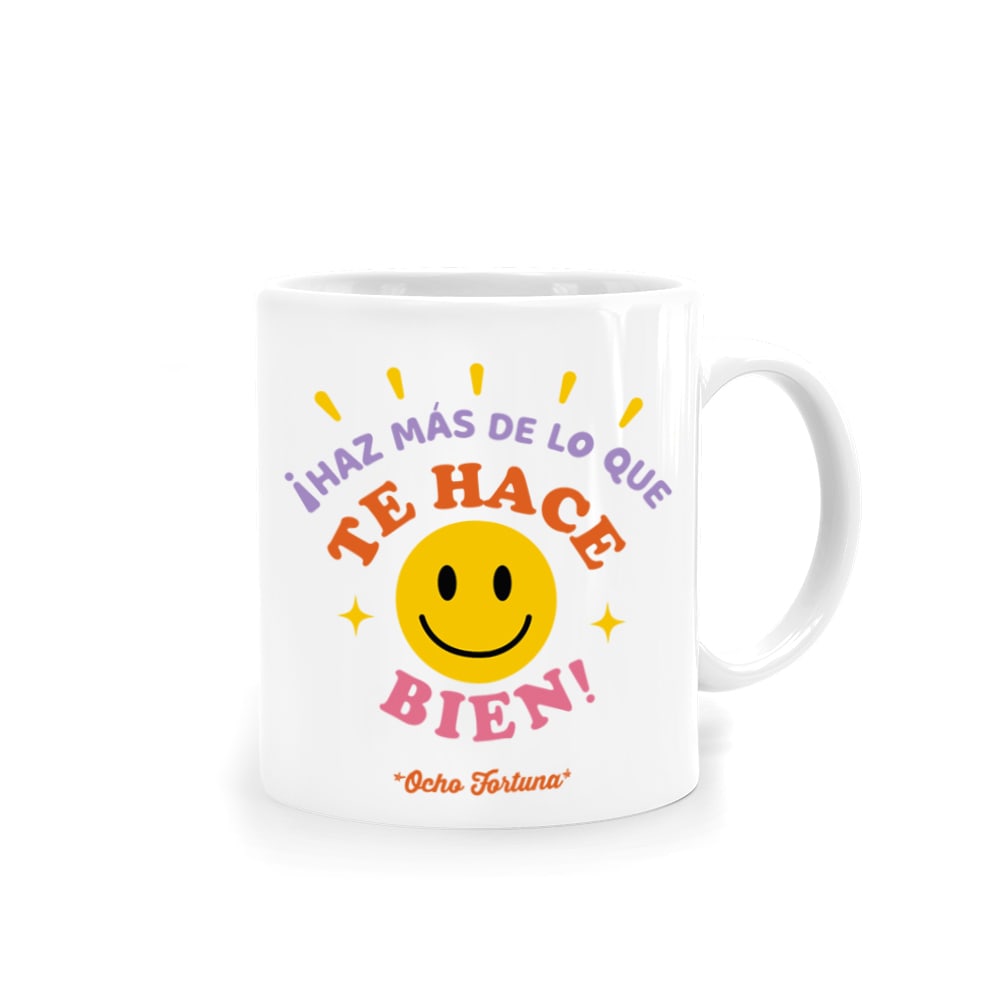 Ocho Fortuna Tazón Haz más de lo que te hace bien (smile face)