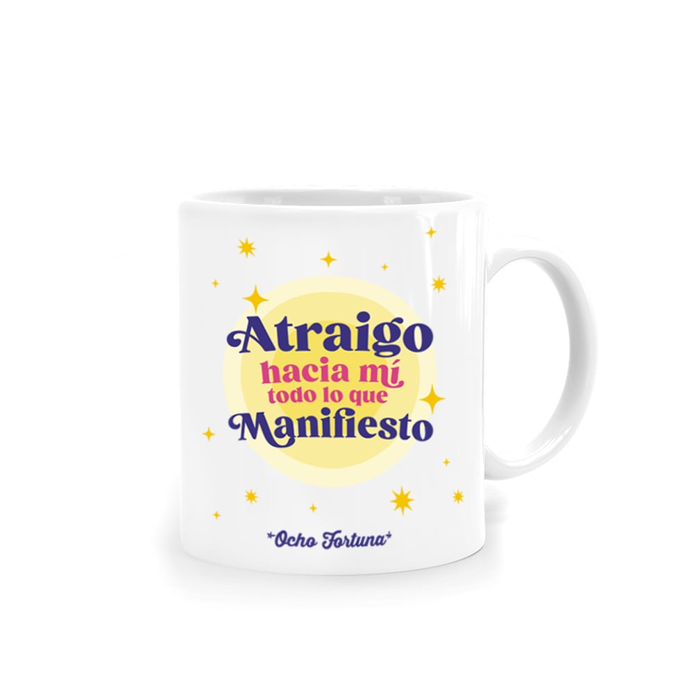 Ocho Fortuna Tazón Atraigo hacia mí todo lo que manifiesto