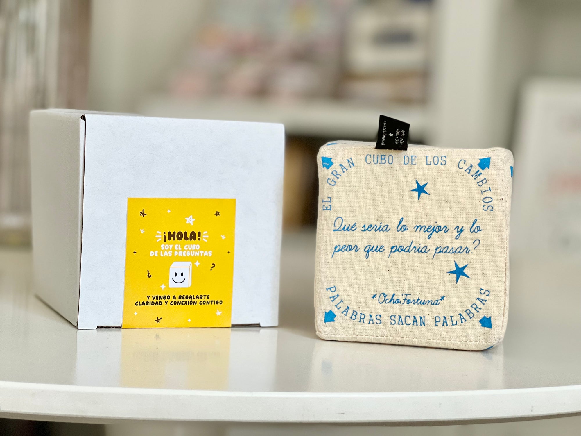 Cubo de las Preguntas (Azul)