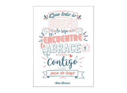 Cuadro/Lámina 25x35 Que todo lo bueno solo lámina