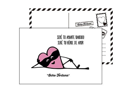 POSTAL 10x15 Amante bandido