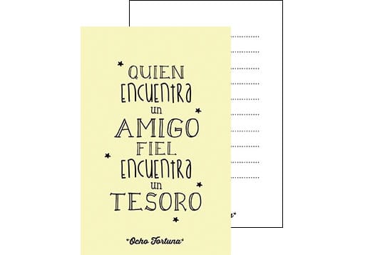 POSTAL 10x15 Amigos tesoro
