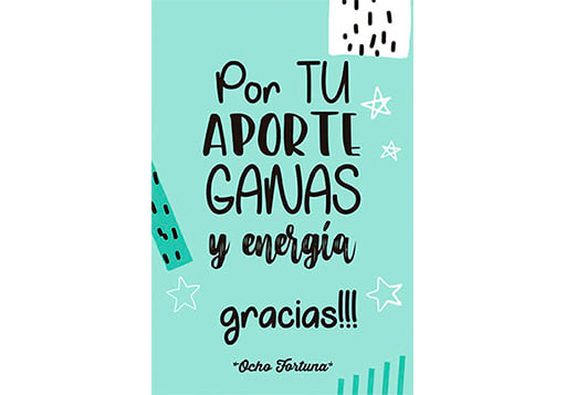 POSTAL 10x15 Por tu aporte