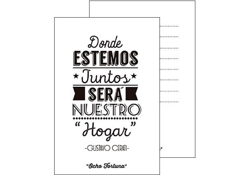 POSTAL 10x15 Donde estemos juntos (Cerati)