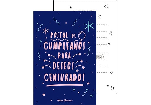 POSTAL 10x15 Cumpleaños, Deseos censurados