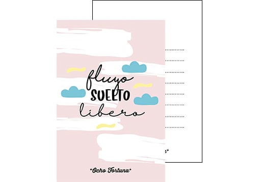 POSTAL 10x15 Fluyo suelto Libero