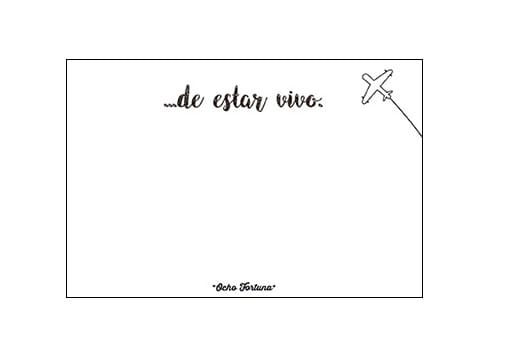 POSTAL 10x15 Impulso de viajar