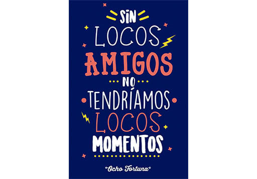 POSTAL 10x15 Locos Amigos