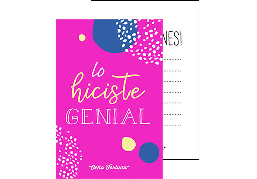 POSTAL 10x15 Lo hiciste genial