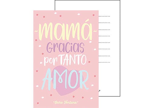 POSTAL 10x15 Mamá gracias por tanto amor