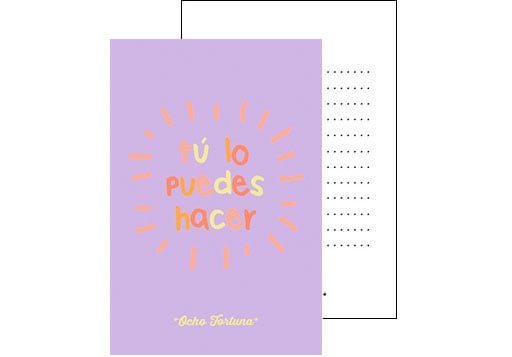 POSTAL 10x15 Tú lo puedes hacer