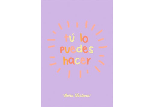 POSTAL 10x15 Tú lo puedes hacer