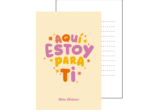 POSTAL 10x15 Aquí estoy para ti