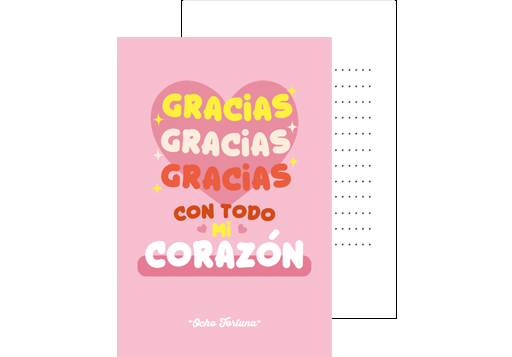 POSTAL 10x15 Gracias gracias